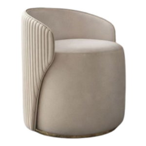 Fluted Back Accent Chair