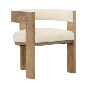 Chunky Oak Accent Chair