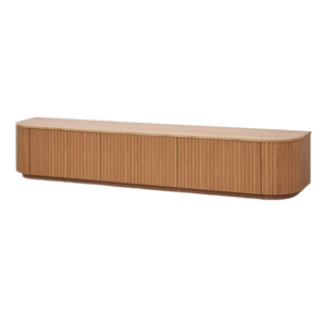 Curved Edge Walnut Lowboard