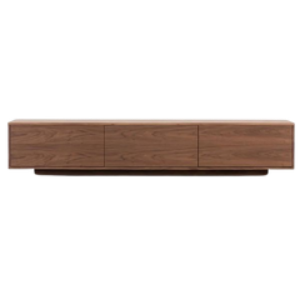 Walnut Double Drawer Media Unit
