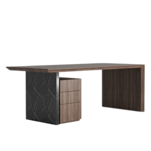 Black Marble Inset Desk